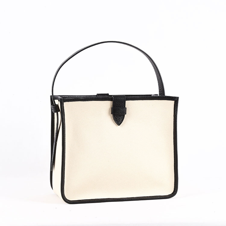 Bolso tote de lona con forma plana