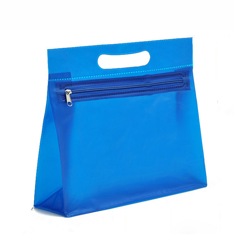 Bolsa impermeable con cremallera de PVC de pie